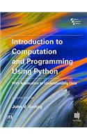 INTRODUCTION TO COMPUTATION AND PROGRAMMING USING PYTHON, 2ND EDN