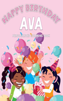 Ava's Birthday Coloring Book