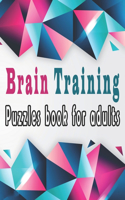 Brain Training Puzzles book for adults