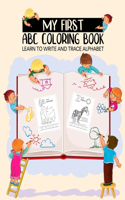 My first abc coloring book learn to write and trace alphabet
