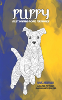 Adult Coloring Books for Women Love Animals - Amazing Patterns Mandala and Relaxing - Puppy