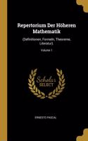 Repertorium Der Höheren Mathematik