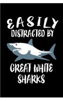 Easily Distracted By Great White Sharks: Animal Nature Collection