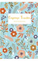 Expense Tracker Notebook: Hand Drawn Flower Cover - Daily Expense Tracker Organizer Log Book - Personal Cash Management - Small Business Financial Planning, Spending, Credit (3 Simple Ledger Cash Income Expense Book)