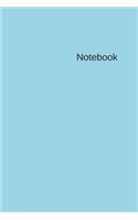 Notebook: Lined Composition Notebook To Write things in (Large 6×9 inches) with 120 pages --Blue Simple Hardcover. Cute Gifts for Women.