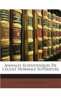 Annales Scientifiques de L'Ecole Normale Superieure