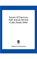 Intorno Al Capoverso Dell' Articolo 402 Del Codice Penale (1894)