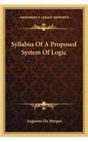 Syllabus of a Proposed System of Logic