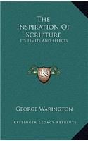 The Inspiration of Scripture