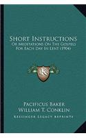 Short Instructions