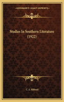Studies in Southern Literature (1922)