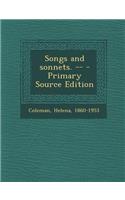 Songs and Sonnets. -- - Primary Source Edition: (English)