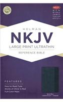 NKJV Large Print Ultrathin Reference Bible, Slate Blue