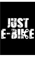 JUST E-BIKE Notizbuch
