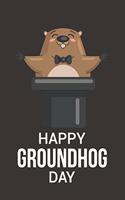 Happy Groundhog Day Notebook