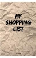 My Shopping List Notebook