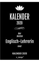 Kalender 2020 für Englisch-Lehrer / Englisch-Lehrerin