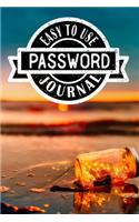 Easy to Use Password Journal: Lined Organizer/Diary/Notebook/Log Book