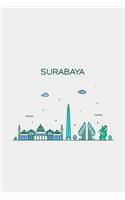 Surabaya Minimalist Travel Notebook [Lined] [6x9] [110 pages]