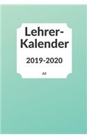 Lehrerkalender 2019 2020 A5: Schulplaner 2019 2020 für die Unterrichtsvorbereitung - Planer ideal als Lehrer Geschenk für Lehrerinnen und Lehrer
