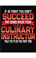 If At First You Don't Succeed Try Doing What Your Culinary Instructor Told You To Do The First Time