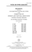Water and power legislation