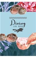 Diving Log Book: Scuba Diving Log Book - Diver Journal Notebook - Dive Diary - 100+ Dives Record Logbook Organizer - Swimming Booklet Memo for Training, Certificatio