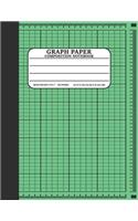 Graph Paper Composition Notebook: Math and Science Lover Green Graph Paper Cover Notebook (Quad Ruled 5 squares per inch, 120 pages) Birthday Gifts For Math Lover Teacher, Student