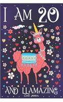Llama Journal I am 20 and Llamazing