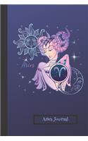 Aries Journal: Planner and Brain Map Diary: Gift Astrology Sun Sign Notebook