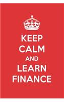 Keep Calm and Learn Finance: Finance Designer Notebook