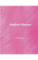 Student Planner 2018-2019: Student Planner Book, High School Student Planners, Undated Student Planner, College Weekly Planner, Elementary Student Planners, 2018-2019 Academic Planner, Light Pink Theme