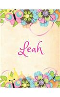 Leah: Personalized Name Journal Composition Notebook