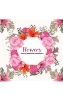 Flowers Daily Planner Calendar 2017