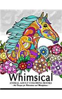 Whimsical Animal adult coloring books