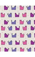 My Big Fat Journal Notebook For Cat Lovers Funny Cat Pattern Purple Rain: 300 Plus Pages, Jumbo Sized Plain, Blank Unlined Journal Notebook For Journaling, Writing, Planning and Doodling In Large 8.5 by 11 Size(100 Jumbo Plain Journal)