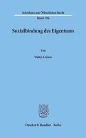 Sozialbindung Des Eigentums