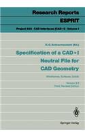 Specification of a CAD * I Neutral File for CAD Geometry