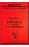 Die Morphosyntax Des «Adjektivs» Im Sprachvergleich