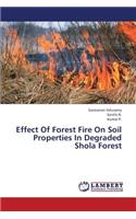 Effect of Forest Fire on Soil Properties in Degraded Shola Forest