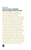 Twenty-two Tips on Typography