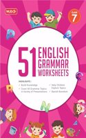 MTG 51 English Grammar Worksheets Class 7 â€“ Grammar Work books to practice English concepts in interactive way (Based on CBSE/NCERT)