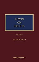 Lewin On Trusts, 20ed. (Vol I & II)