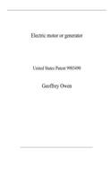 Electric motor or generator: United States Patent 9985490