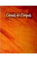 Carnet de Croquis: Pages vierges de carnet de croquis pour le dessin, la peinture, l'écriture, le croquis ou le griffonnage pour les artistes, les enseignants, les adu