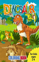 Dinosaurs Coloring Book for Kids Ages 2-4: 4-8 Dinosaurs Coloring Book for Kids great gift for Boys & Girls, magic coloring books for Kids Dinosaur (Premium Abstract Cover vol.37)