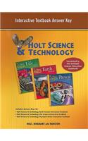 Holt Science & Technology: Interactive Textbook Answer Key