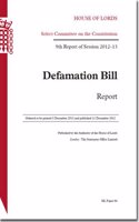 Defamation Bill: Report: House of Lords Paper 86 Session 2012-13