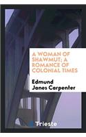 Woman of Shawmut; A Romance of Colonial Times