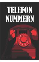 Telefon Nummern: Notizbuch für Senioren zum notieren von wichtigen Telefonnummern / Größe DIN A5